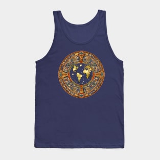 Historic Map Renaissance Tapestry Travel History Tour historical traveler Tank Top